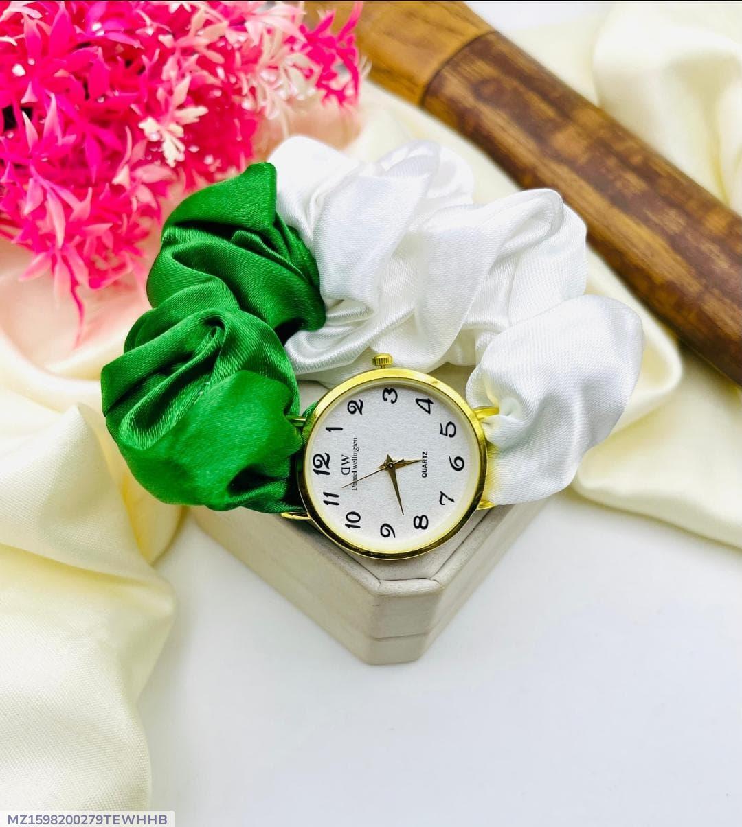 Stylish Women's Quartz Watch - Water Resistant - 1 Pc Green Strap - TACHNBEAUTY