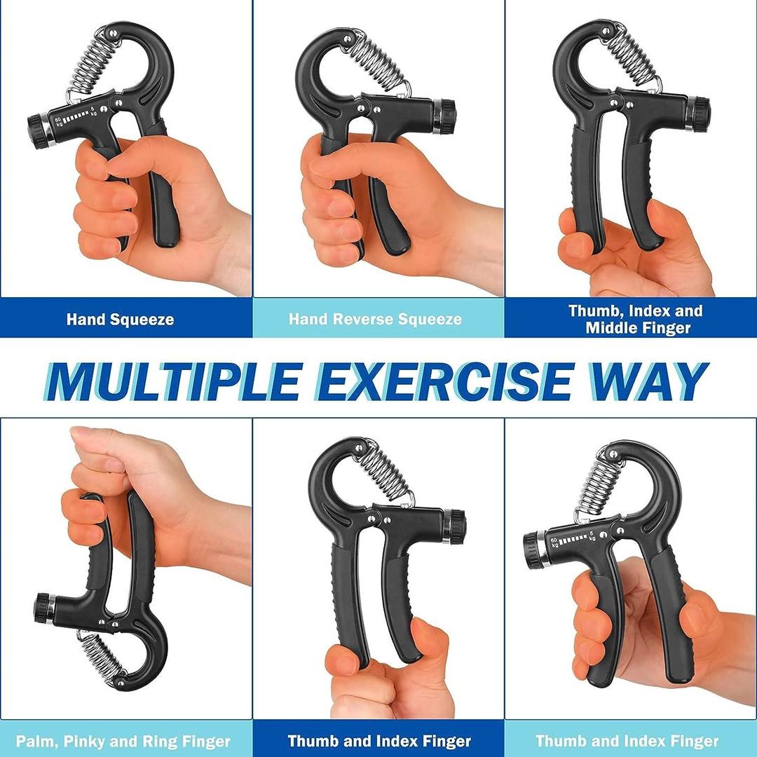 Adjustable Hand Grip Power Exerciser Forearm Wrist Strengthener Gripper 60 - kg - TACHNBEAUTY