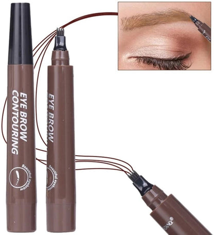 Waterproof Smudge Proof Eyebrow Pen - 1 Pc Brown Shades - TACHNBEAUTY