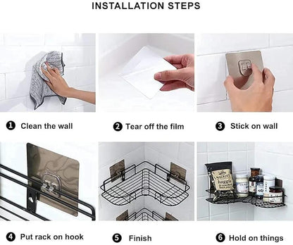 Corner Bathroom shelves - TACHNBEAUTY