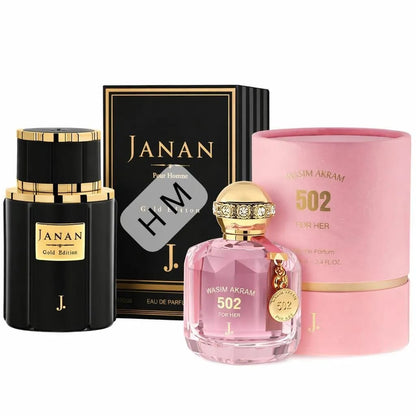 Wasim Akram 502 + Janan Gold Long Lasting Fragrance Perfume - TACHNBEAUTY