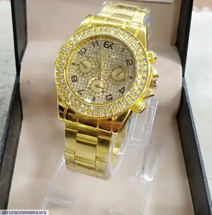 Women's Stylish Brass Watch with Chain Strap - 1 Pc - TACHNBEAUTY