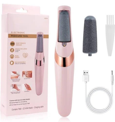 Rechargeable Foot Callus Remover With 1 Extra Head - TACHNBEAUTY